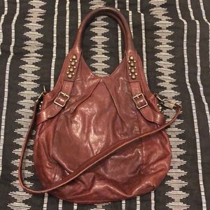 Treesje Merlot Leather Purse